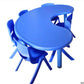MFurn Preschool Kindergarten Moon Shap Classroom Studying Table with 6 Chairs for Students-Various Colours Only Available On Pre-Order!