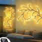 Christmas Willow Vine Lights with Remote for Wall,LED Enchanted Vines Light Diy White Birch Tree Light for Room and Home Decor - Flexible Lighted Branches Light for Halloween & Christmas Decorations-Various Options