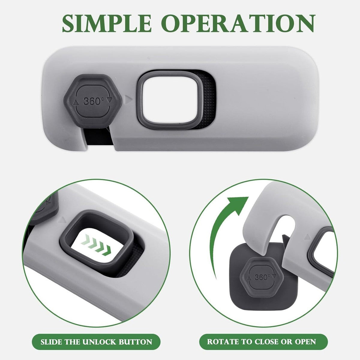 2Pcs Child Proof Refrigerator Lock Fridge Locks for Kids