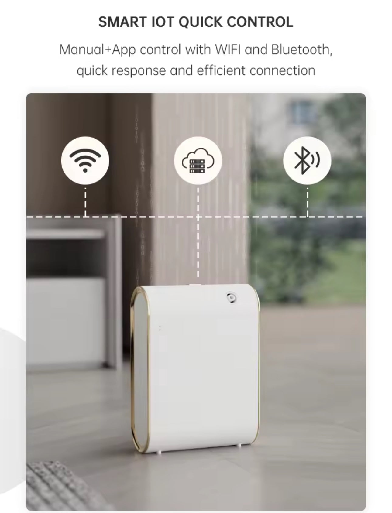 Mega-Scent Luxury Aromatherapy Nebuliser Essential Oil Diffuser With BT/USB & App Control