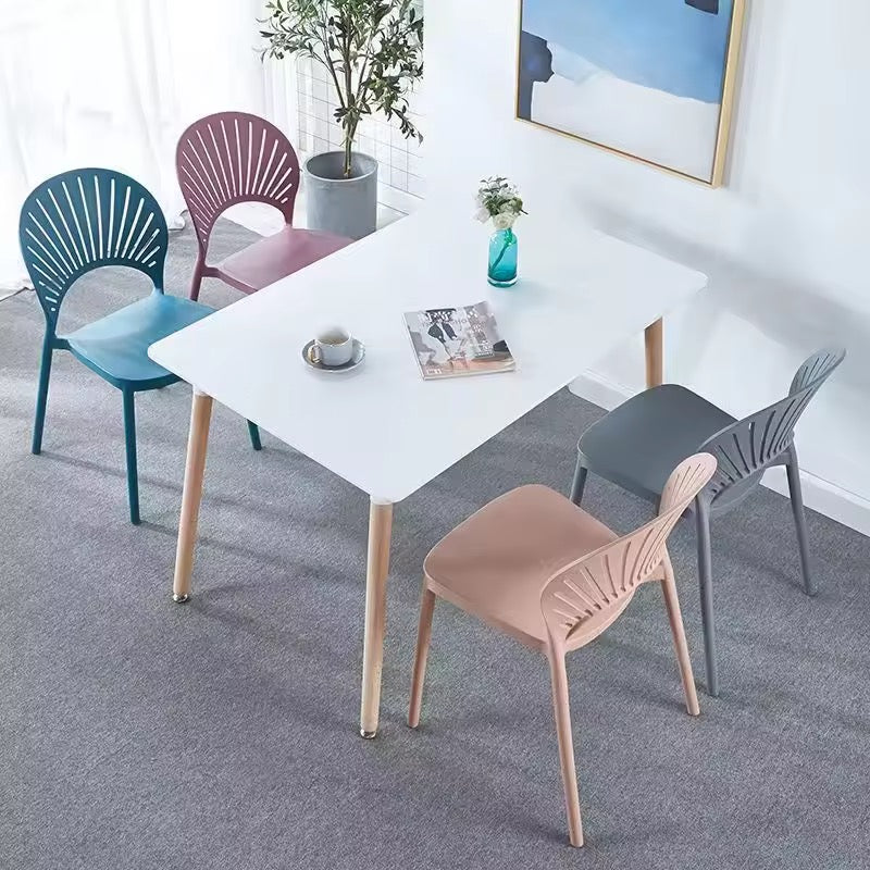 MFurn Nordic Plastic Chair Dining, Home Or Cafe - Various Colours
