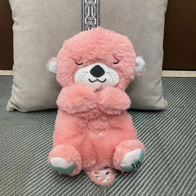 GENERIC Breathing Otter Sleep Buddy - Soothing Plush Doll with Rhythmic Breathing, Music, and Lights | Calming Sleep Aid for Newborns | Baby Otter Sound Machine | Battery Not Included Various Options
