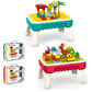 Kids Blocks Creative Table Building Set – Educational Construction Play Table with Blocks & Marble Run (3+ Years)