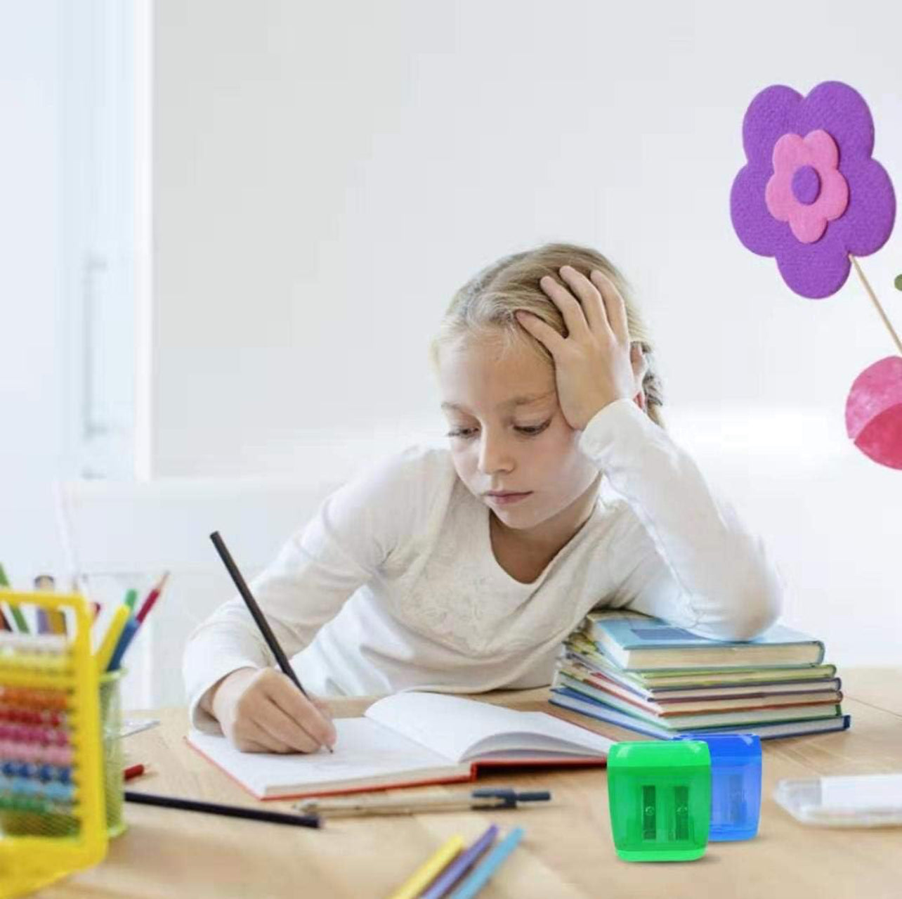 Mini Pencil Sharpener With Multiple Holes