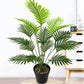 Artificial Plants, Fake Palm Tree, Pre Potted Faux Greenry Tree for Home Decor Office House Living Room Indoor Outdoor 1.2M