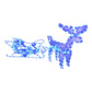 MTech Christmas Reindeer With Sledge - 12M LED Tube Lights - Various Colours