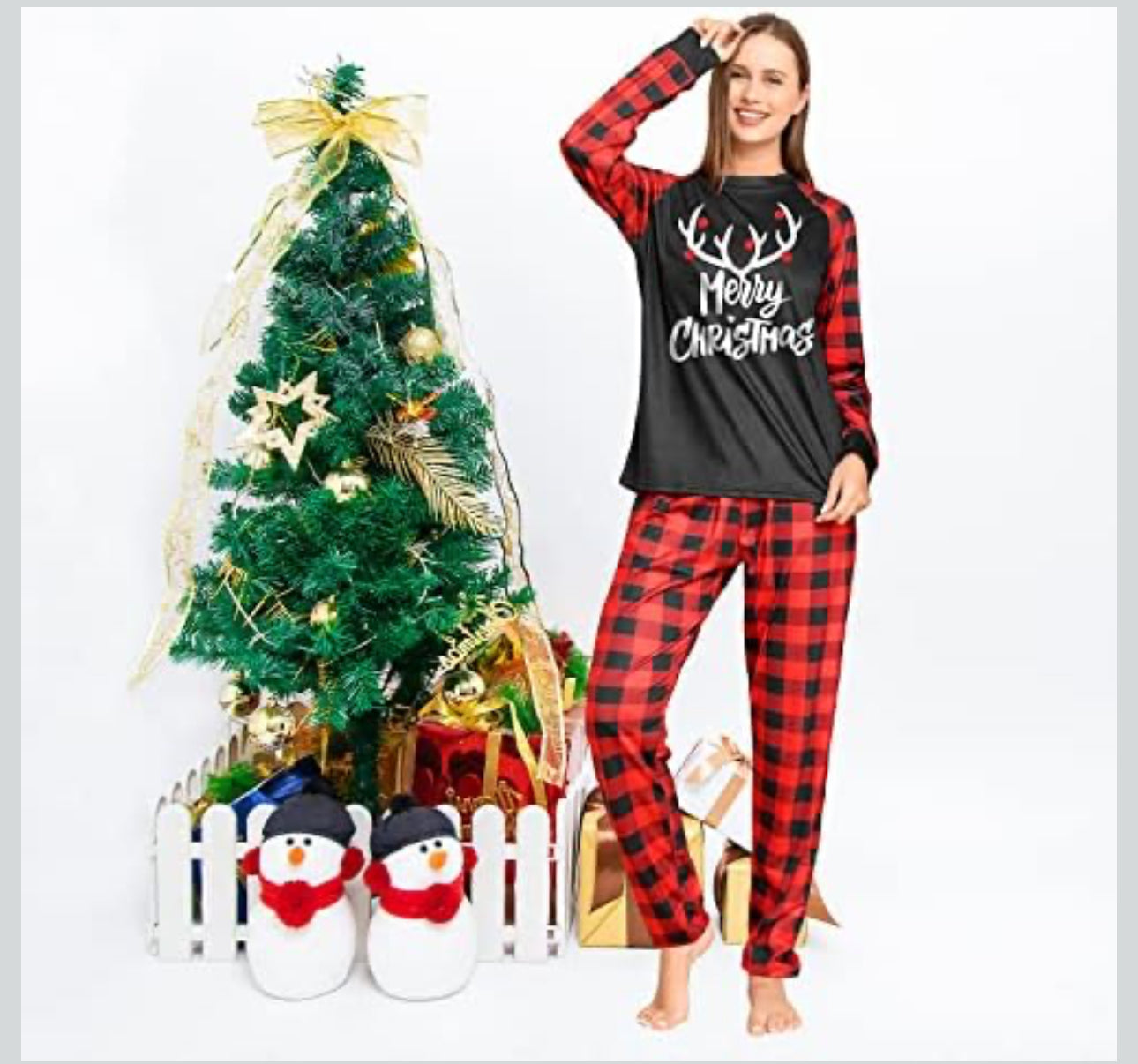 Family Christmas Pyjamas Set Christmas Cute Print Pajamas Festival Party Holiday Sleepwear Nightwear for Women Men Boys & Girls- Various Options