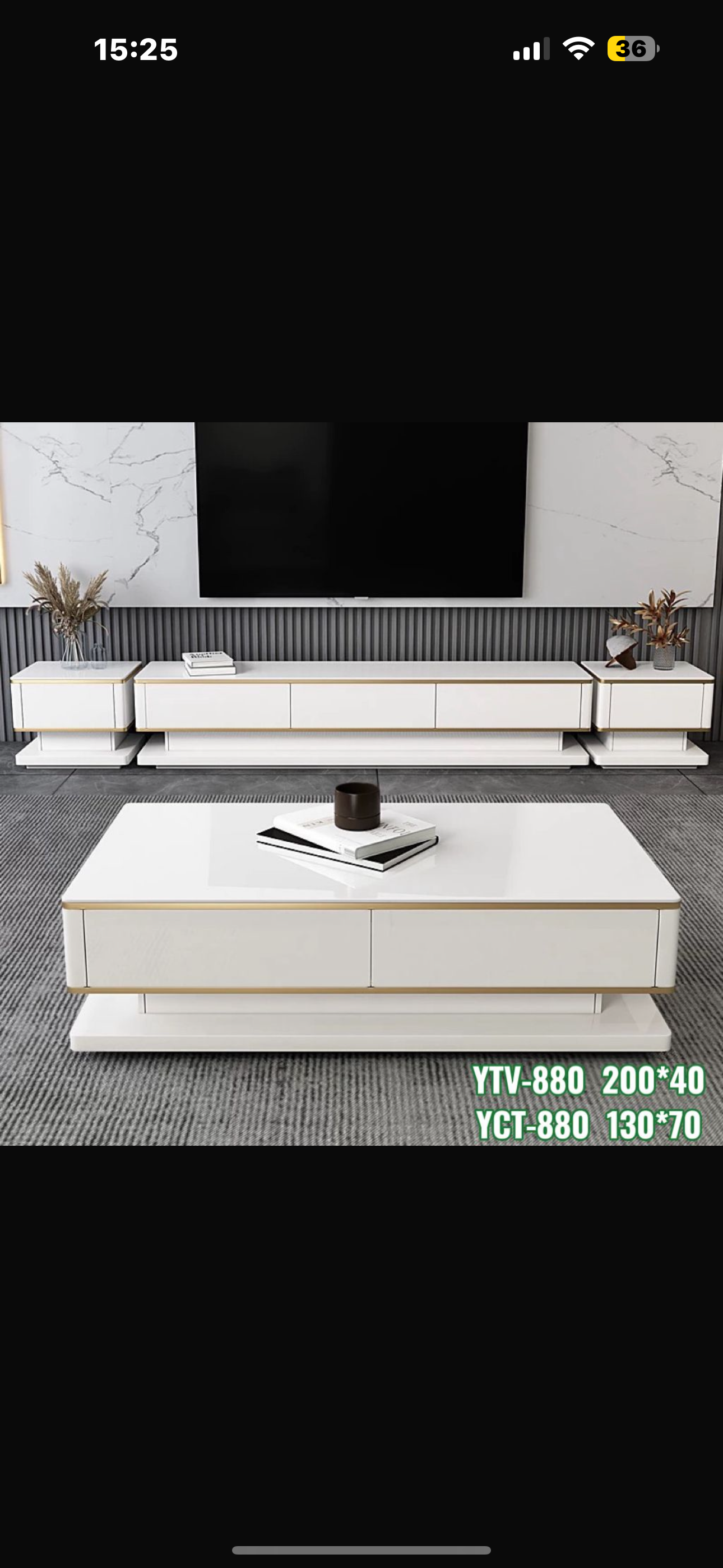 MFurn Modern TV Stand & Coffee Table Combo 2pc