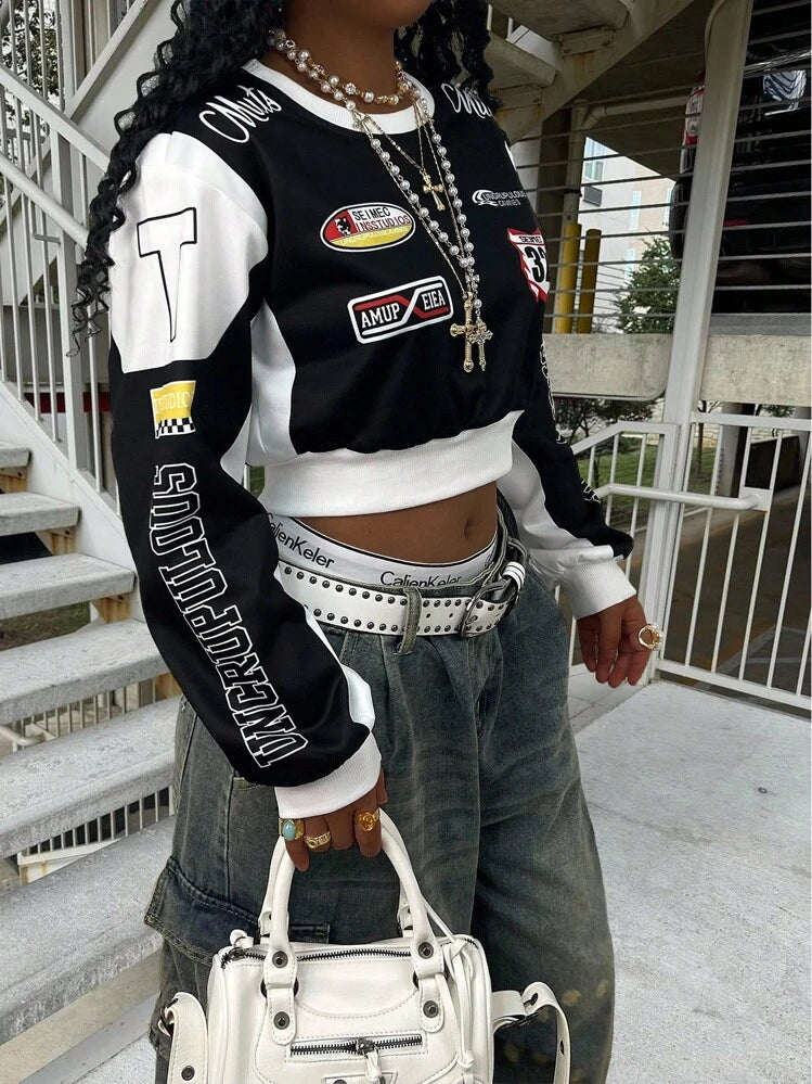 Ladies Motor Biker Cropped Stylish Jacket-Various Colours