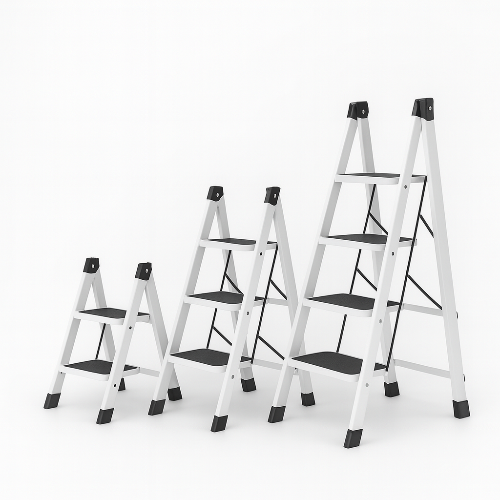 MHome Folding Step Ladder – 2-Tier / 3-Tier / 4-Tier
