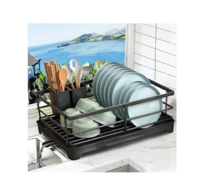 Dish Drying Rack For Kitchen Counter,With Drainboard