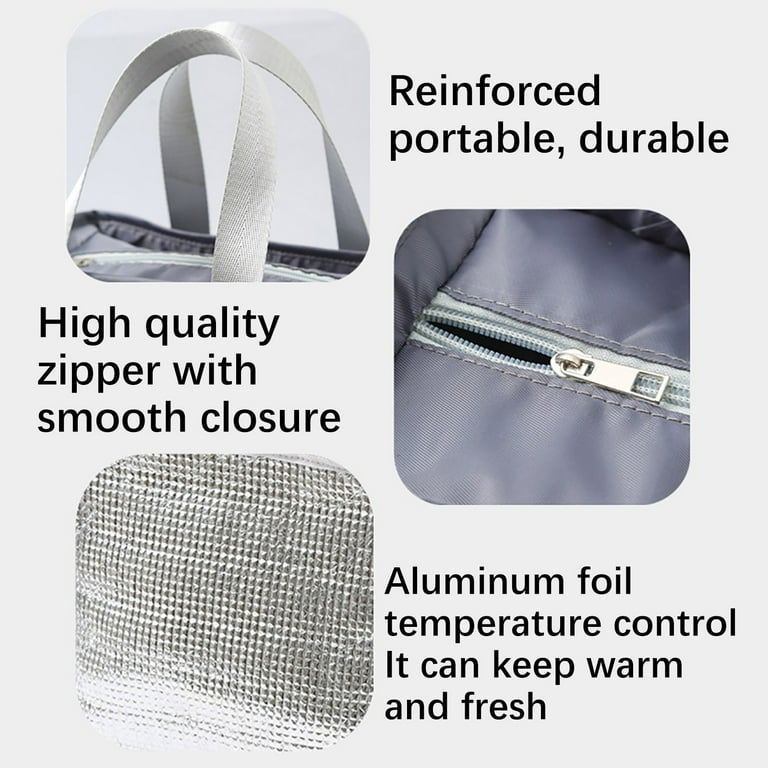 MHome Lunch Bag Insulated Lunch Box, Small Leakproof Cooler Food Lunch Containers Reusable High Capacity Lunch Tote Bags for Work, Travel, Outdoor-Various Colours