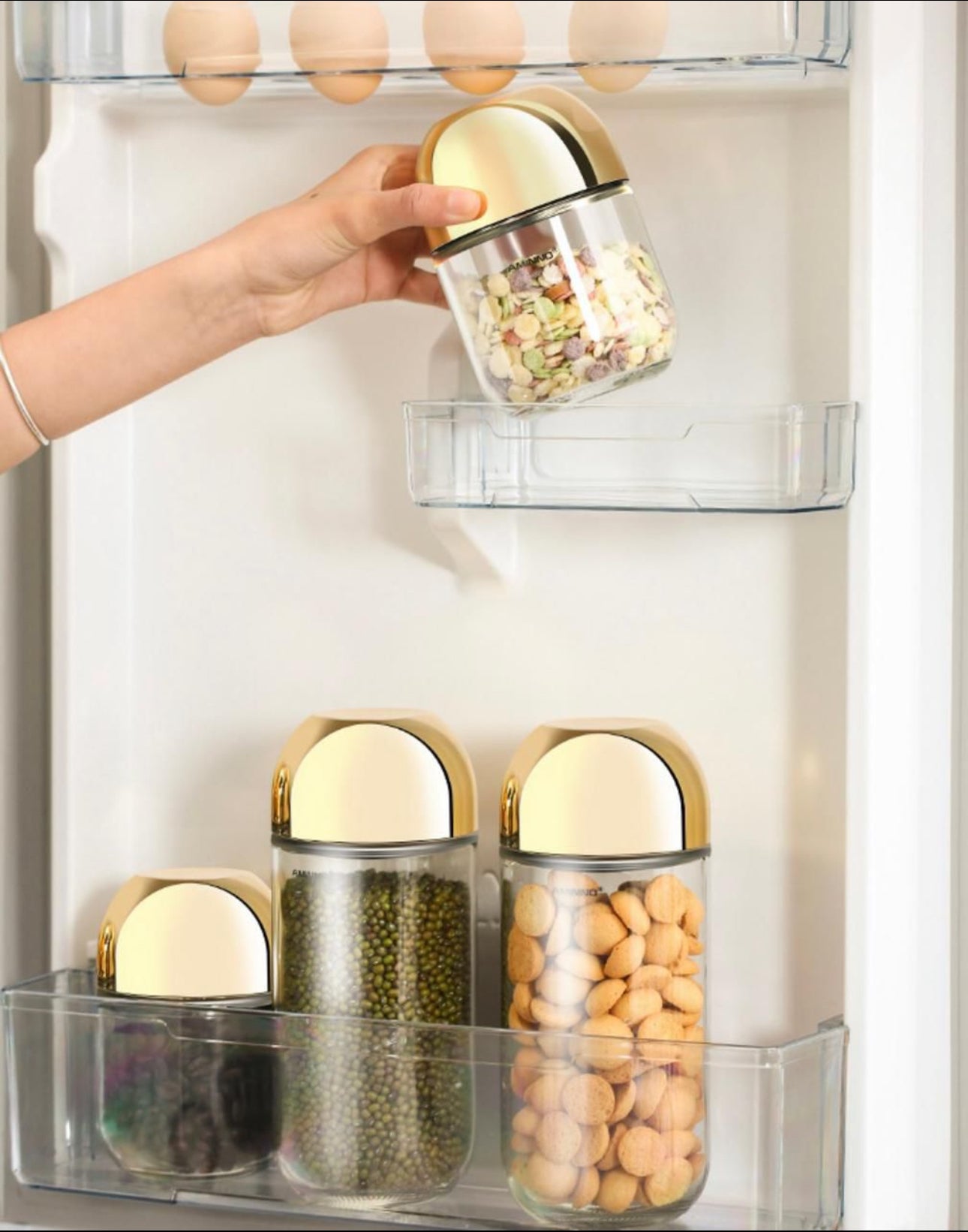 Amino Storage Canister Jar Set 2pc