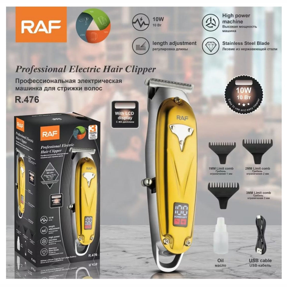RAF Professional Hair Trimmer Rechargeable