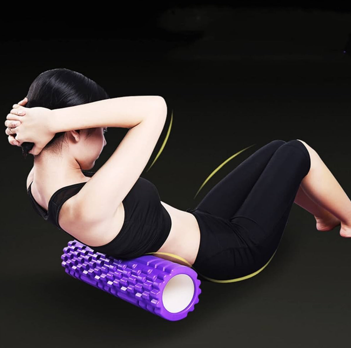 Pro-Sportz Yoga Column Gym Fitness Foam Roller Pilates Yoga Exercise Back Muscle Massage Roller