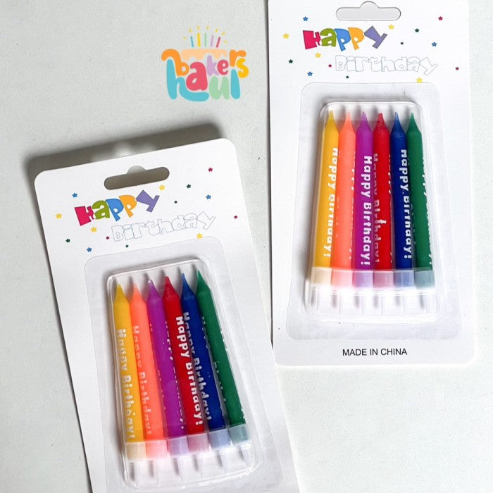 Happy Birthday Candle 6pcs