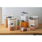 MHome Baker's Airtight Kitchen Storage Canister Container Set for Flour, Sugar & More, Keeps Ingredients Fresh, with Accessories 6pc