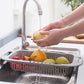 Telescopic Sink Drain Basket, Length Adjustable Sink Holder Sink Organizer,drainer Net Basket For Kitchen.