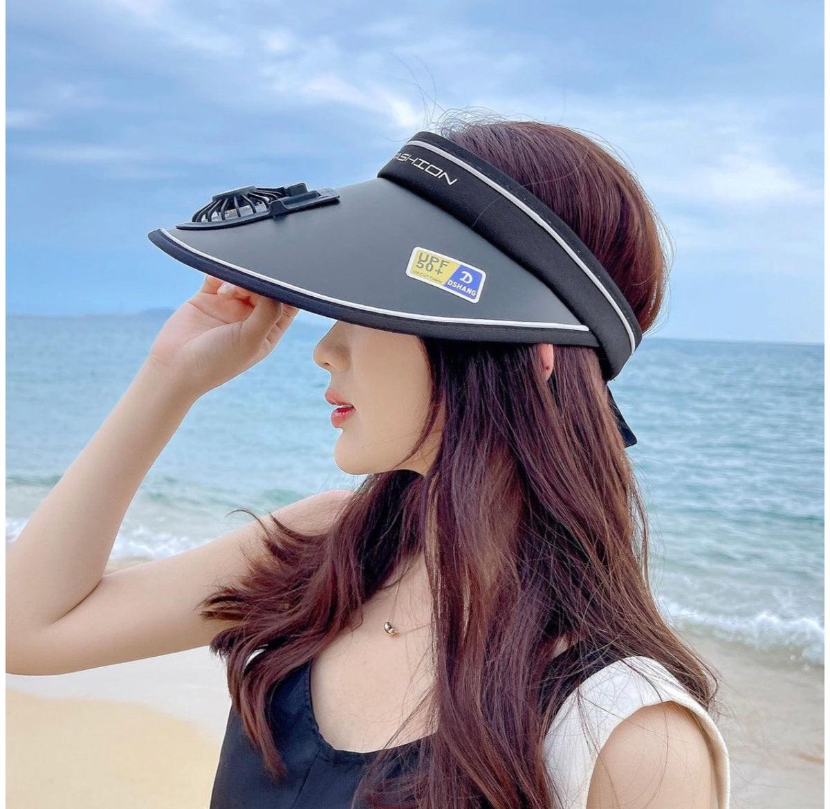 MHome Sun Visor Cap With Fan