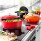 MHome 11 Piece Enameled Cast Iron Modern Non-Stick Cookware Set-Various Colours