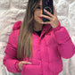 Ladies Hooded Cropped Puffer Jacket-Various Colours
