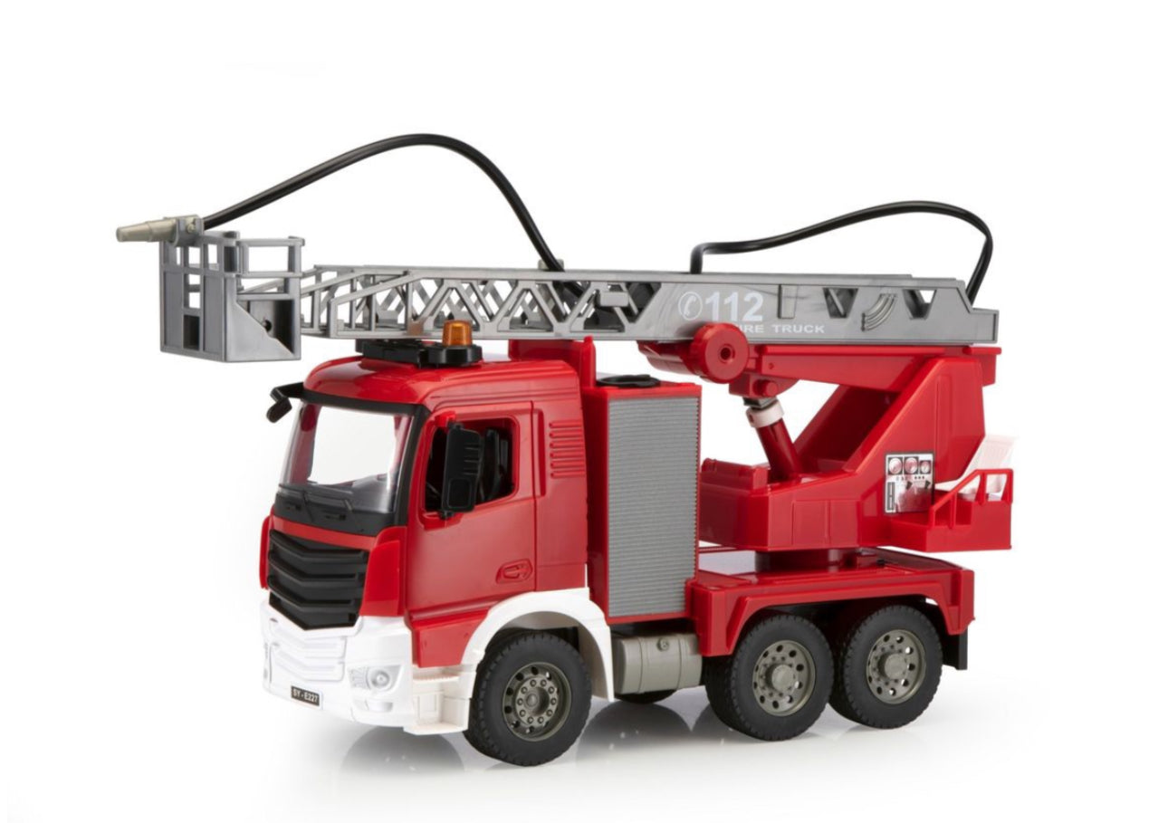 Pro RC Fire Truck Remote Control Fire Truck Rechargeable Red