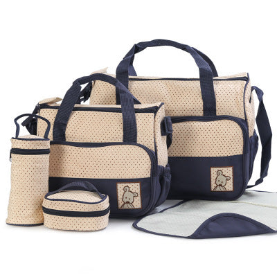 MBaby 5-Piece Multifunctional Baby Changing & Diaper Bag Set