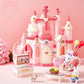 Generic Bunny Big Castle Villa Dessert House Living Room Bedroom Bunk Bed Girls Playing House Children's Toys Doll House for Kids