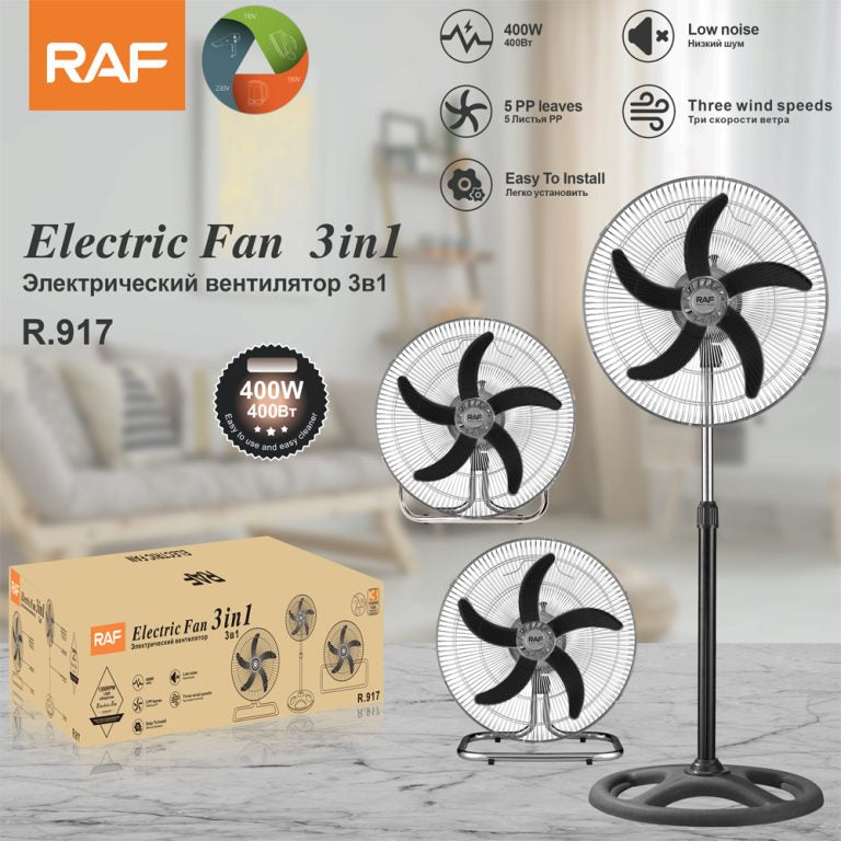 RAF 3:1 Electric Standing Fan