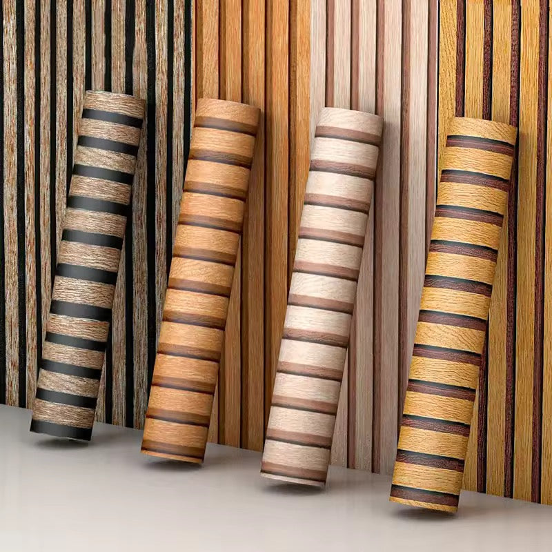 MHome 3D Wood Grain Self-Adhesive Wallpaper – Waterproof Wall Décor