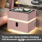Nordic style smart bedside cabinets with wireless charging, Bluetooth speaker, LED strip, and secure password lock drawer-Available In Various Colours PreOrder Sales Now Available!