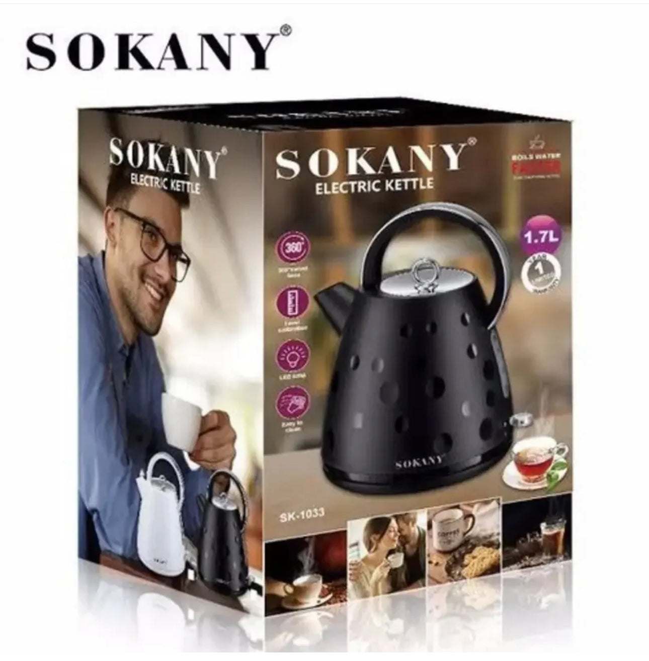 SOKANY Electric Kettle 1.7L
