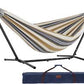 MHome 2-Person Hammock With Stand Brazilian-Style Outdoor Indoor
