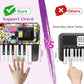 Kids Keyboard Piano, 37 Keys Keyboard Electric Digital Piano, Early Learning Educational Musical Toys Piano for Kids Toddlers Beginners with Music Stand, Microphone - Christmas Birthday Gifts