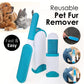 Pet Reusable Pet Hair Remover with Self Cleaning Base