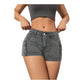 Ladies Sexy Denim Shorts Grey