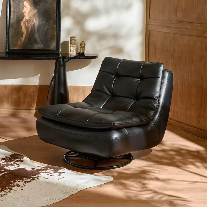 MFurn Modern Italian-style single sofa, suitable for bedroom, living room, and balcony; rocking and swivel beanbag chair; can be used for sleeping or reclining-Various Options