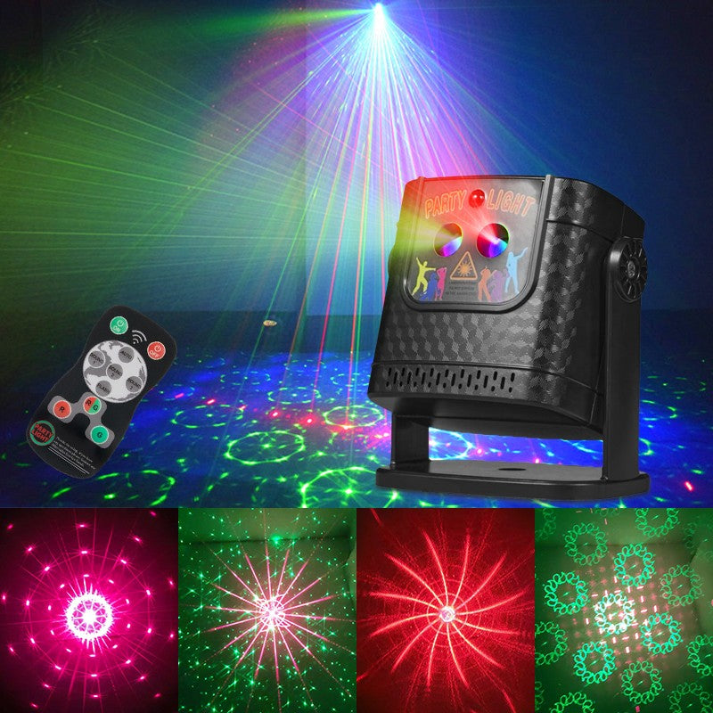MTech 60Pattern Laser Projector LED Stage Light RGB Disco DJ KTV Show Party Lighting-USB