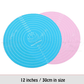 Cake Decorating Turntable, Revolving Cake Stand, 30cm Baking Pad Round Silicone Cake Knead Dough Mat Noodle Cooking Kitchen Tool for Baking Decorating Cake-Various Colours
