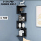 Corner Book Shelf D-Shaped