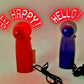 Pre-Programmed Mini Fan with LED Message Fan.