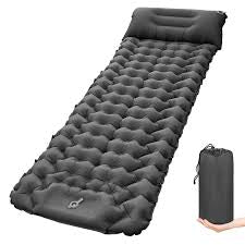 MHome Inflatable Camping Sleeping Pad With Pillow Portable Mat