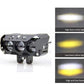 Motorcycle LED Spotlights High And Low Beams Two-Color Lens Headlights