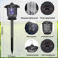 Solar Bug Zapper Outdoor,Mosquito Zapper Outdoor Mosquito Killer for Bug Gnat Fly Small Flying Insect Mosquito Repellent for Patio Yard Garden Farm,Waterproof Bug Lights for Outside 2pc