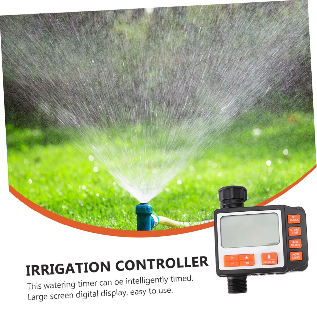 Large LCD Screen Watering Timer Programmable Irrigation System for Garden
