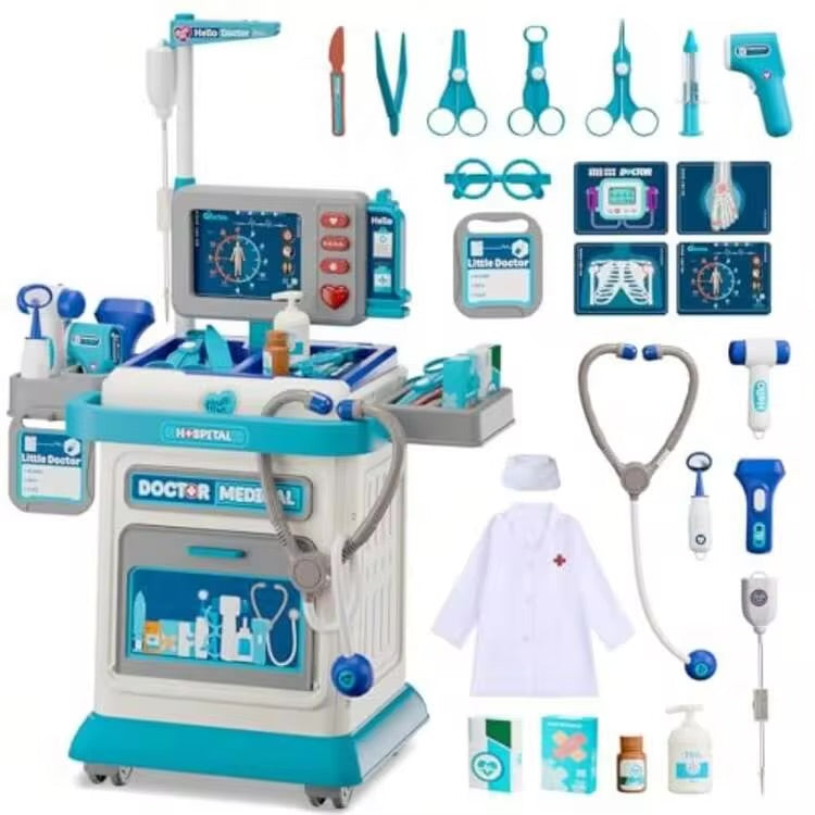 Doctor Play Set Role Play Toy Medical Cart