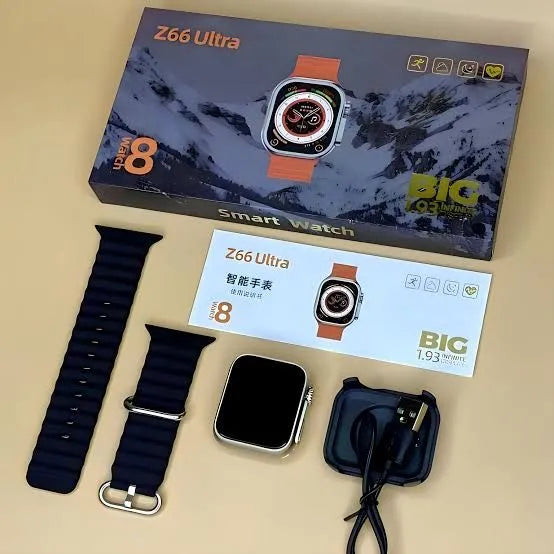 Z66 Ultra Series 8 Smart Watch Ultra Big 1.93 Inch Screen Smartwatch Heart Rate Monitor Ultra Smart Watch