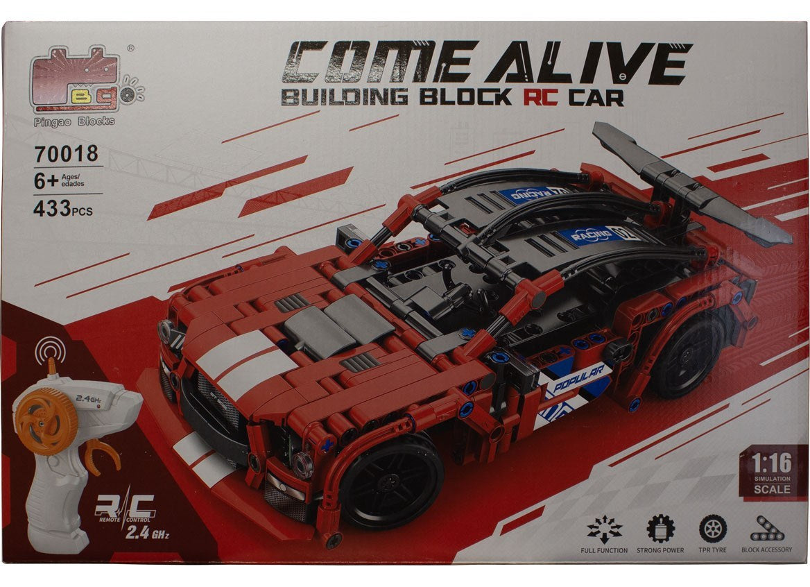 Building Block Rechargeable Remote Control Car 433 Pc