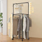MHome Multifunctional Double Rotating Clothing Rack With Wheels