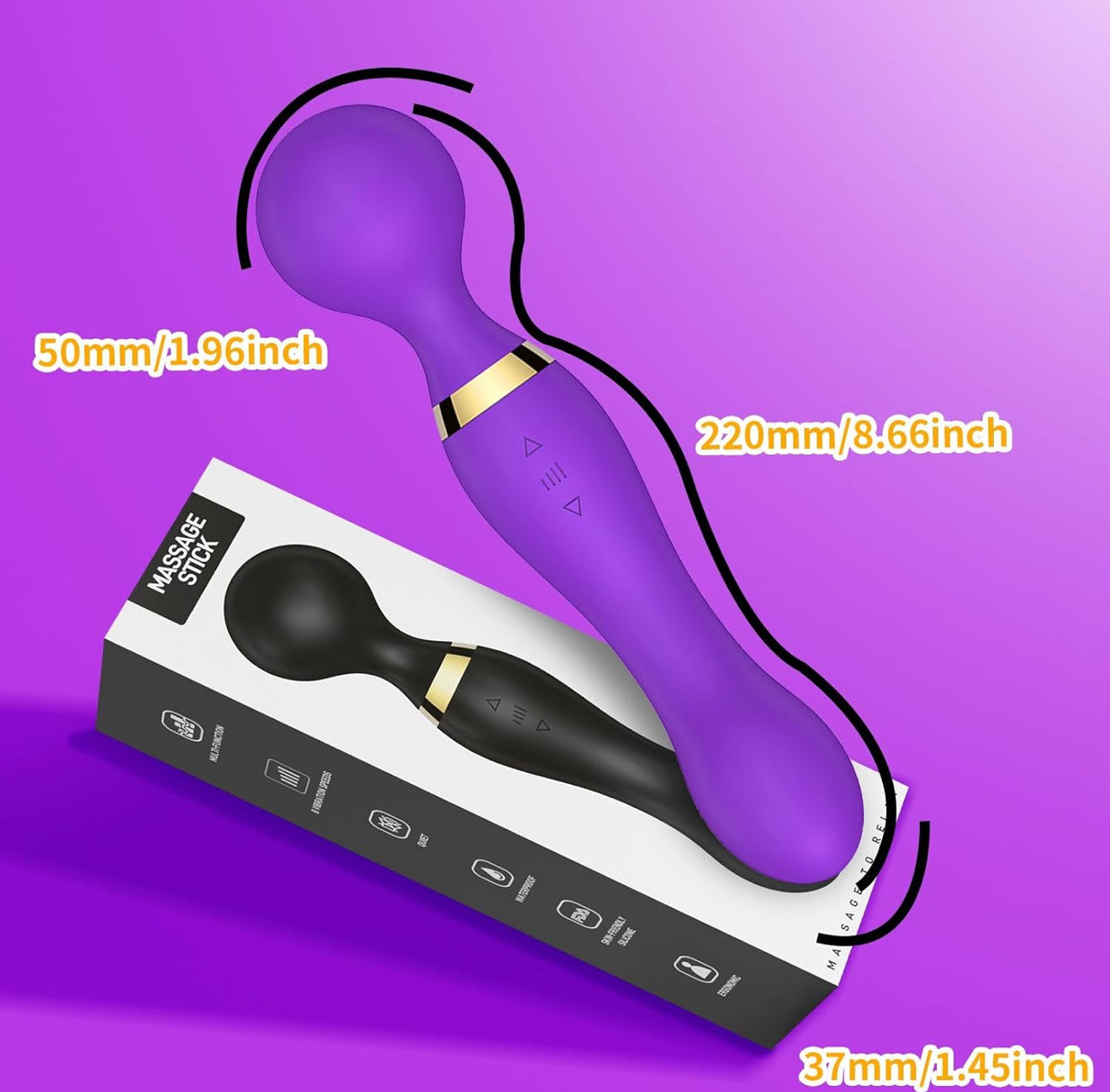 Magic Hand Wand Vibrator-Various Colours